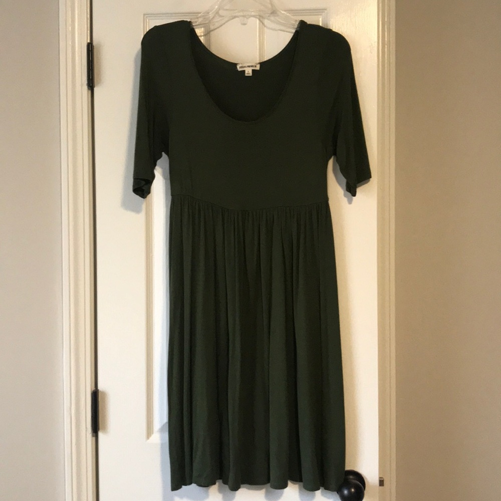 Army Green Babydoll Dress